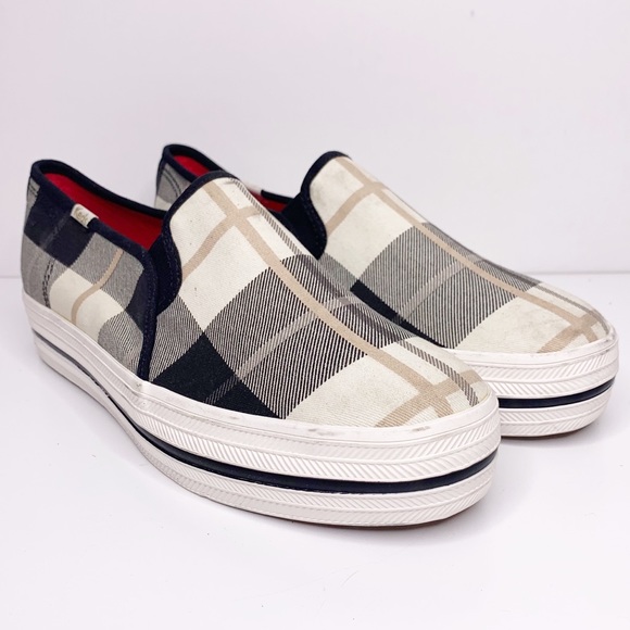 kate spade Shoes - Kate Spade x Keds plaid slip on sneakers